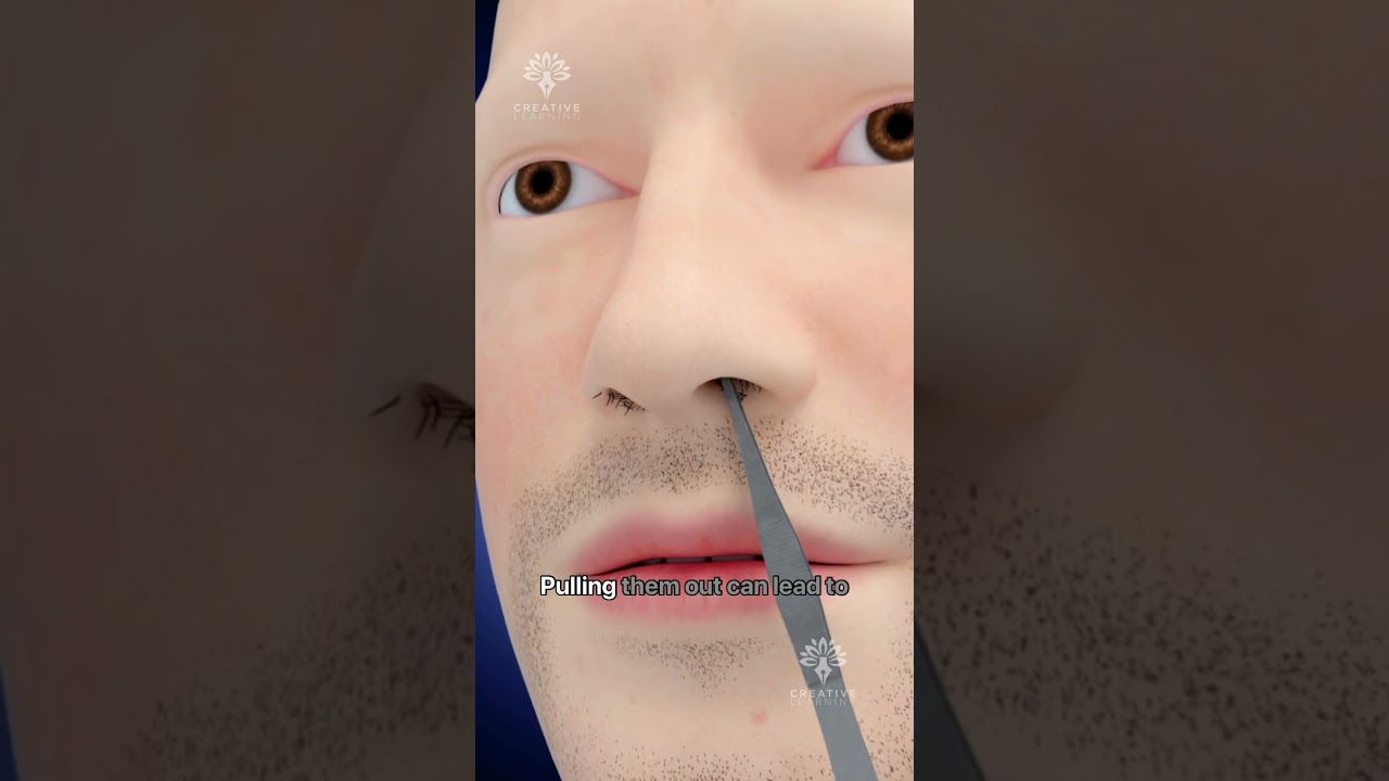 Don&rsquo;t Pull Your Nose Hair &ndash; Here&rsquo;s Why #shorts #viralvideo  - creativelearning3d