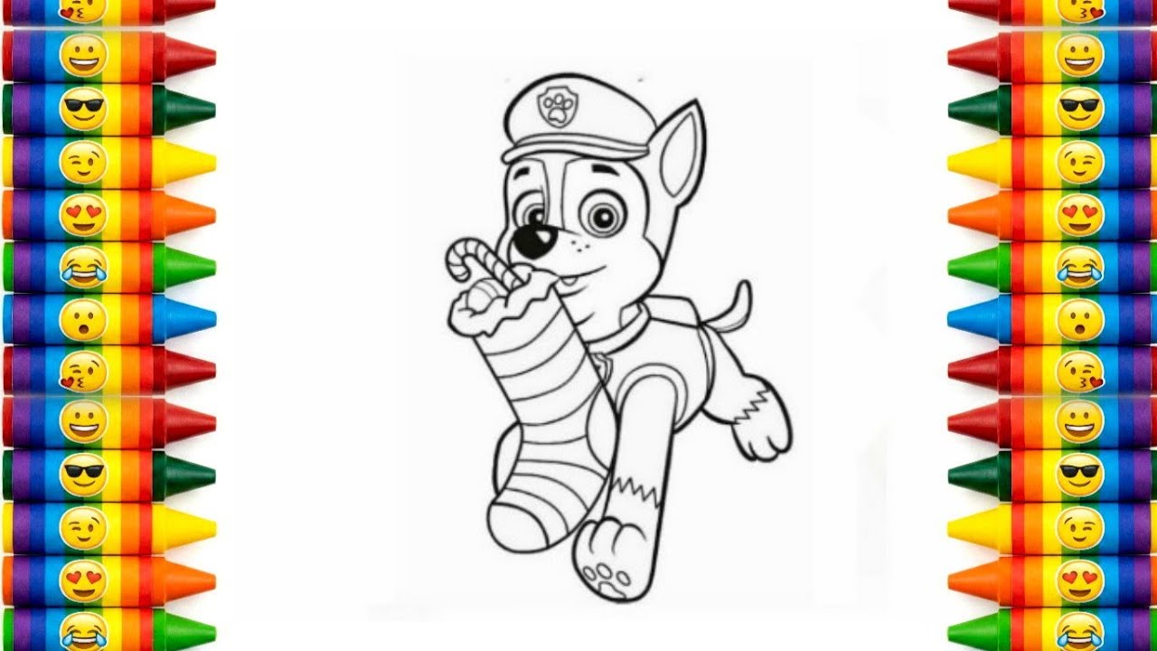 Cute Cartoon Paw Patrol Drawing for Kids 🐾🎨