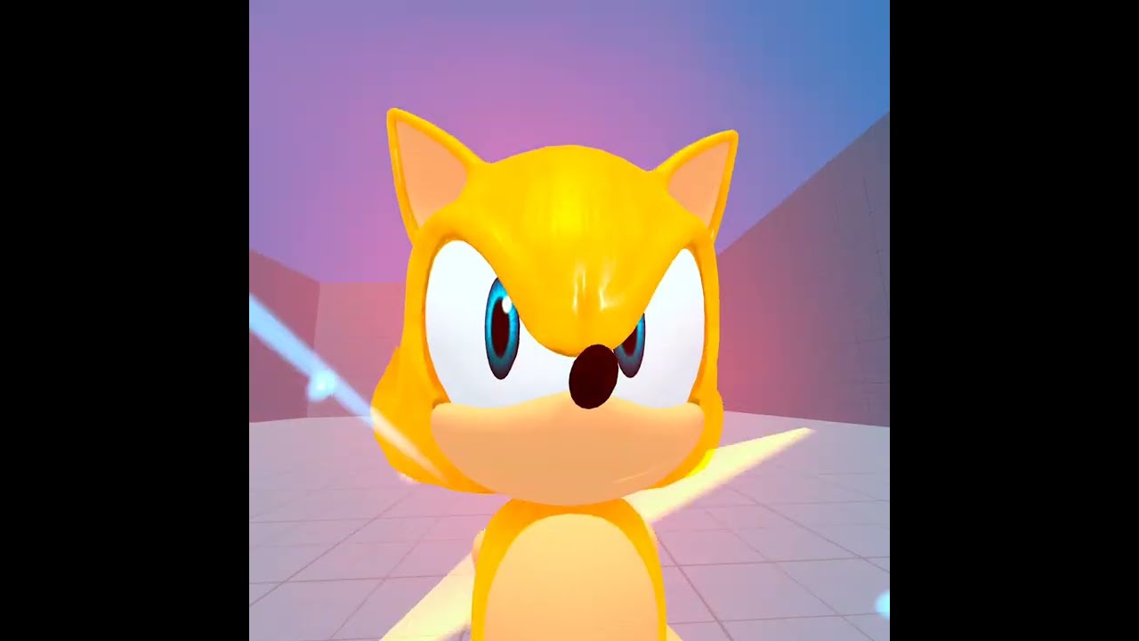 Showing 10 different Sonic The Hedgehog Avatars with different Forms in VRchat