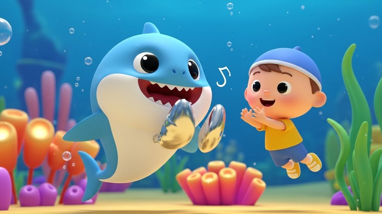 Baby Shark cantou com a banda Starfish 🦈⭐ | Canção Divertida para Crianças | Rimas Infantis