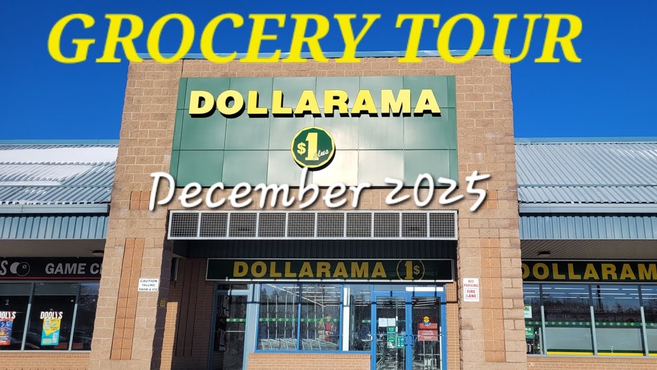 Экскурсия по продуктовым магазинам Dollarama, декабрь 2025 г. #НоваяШотландия #ЭкономнаяЖизнь