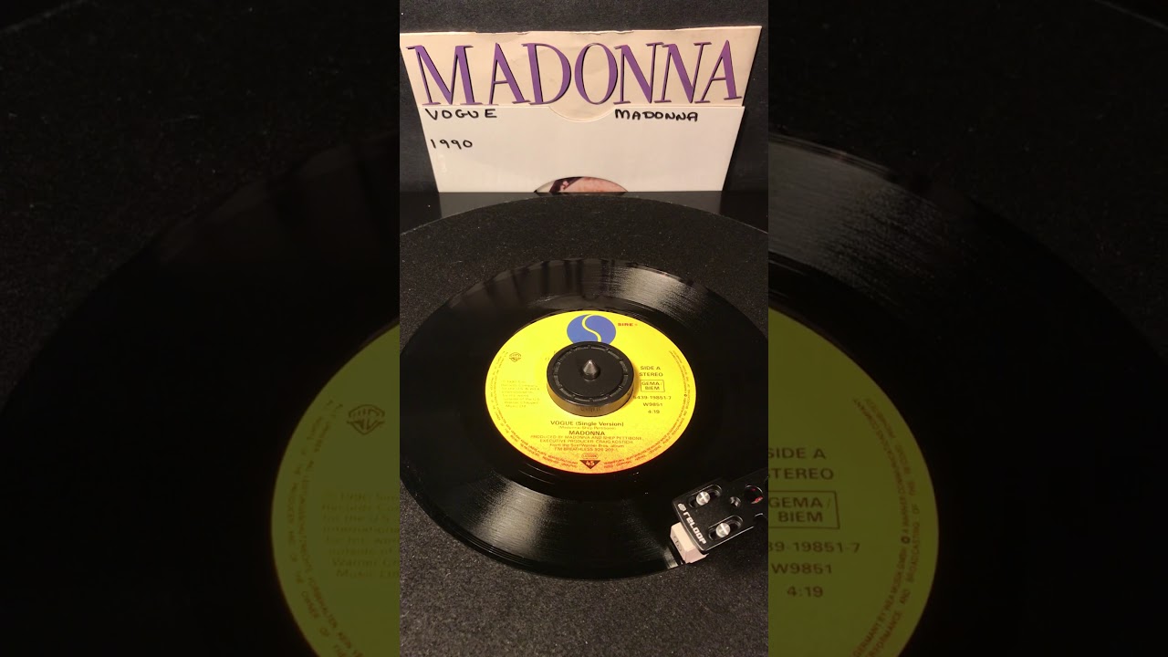 Madonna- Vogue ( Vinyl 45 ) From 1990 .