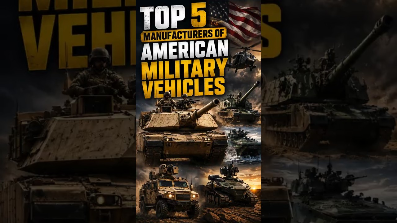 🛡️ Top 5 Defense Companies Behind America's Most Powerful Military Vehicles