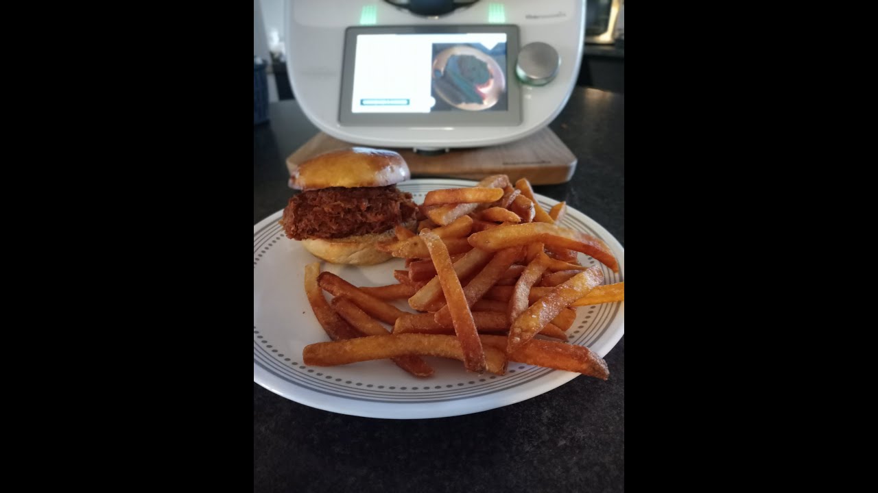Effiloché de porc sauce BBQ au Thermomix
