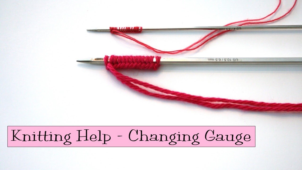 Math for Knitters - Changing Gauge in a Pattern