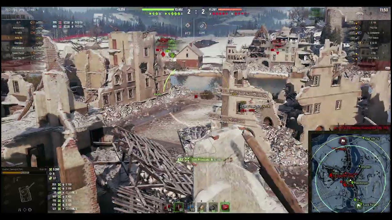 World of Tanks - Ares 90: 11,7k damage, 6 kills
