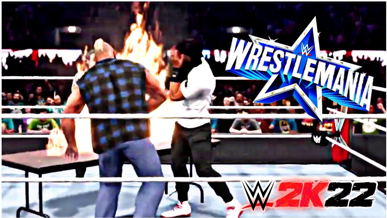 BROCK LESNAR VS ROMAN REIGNS WRESTLEMANIA 38 MATCH ✅ WINNER TAKE ALL | WWE 2K22
