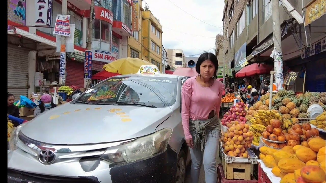 Peru Street Market Walk - Huancayo | Caminando Por el Mercado en la calle Ferrocarril