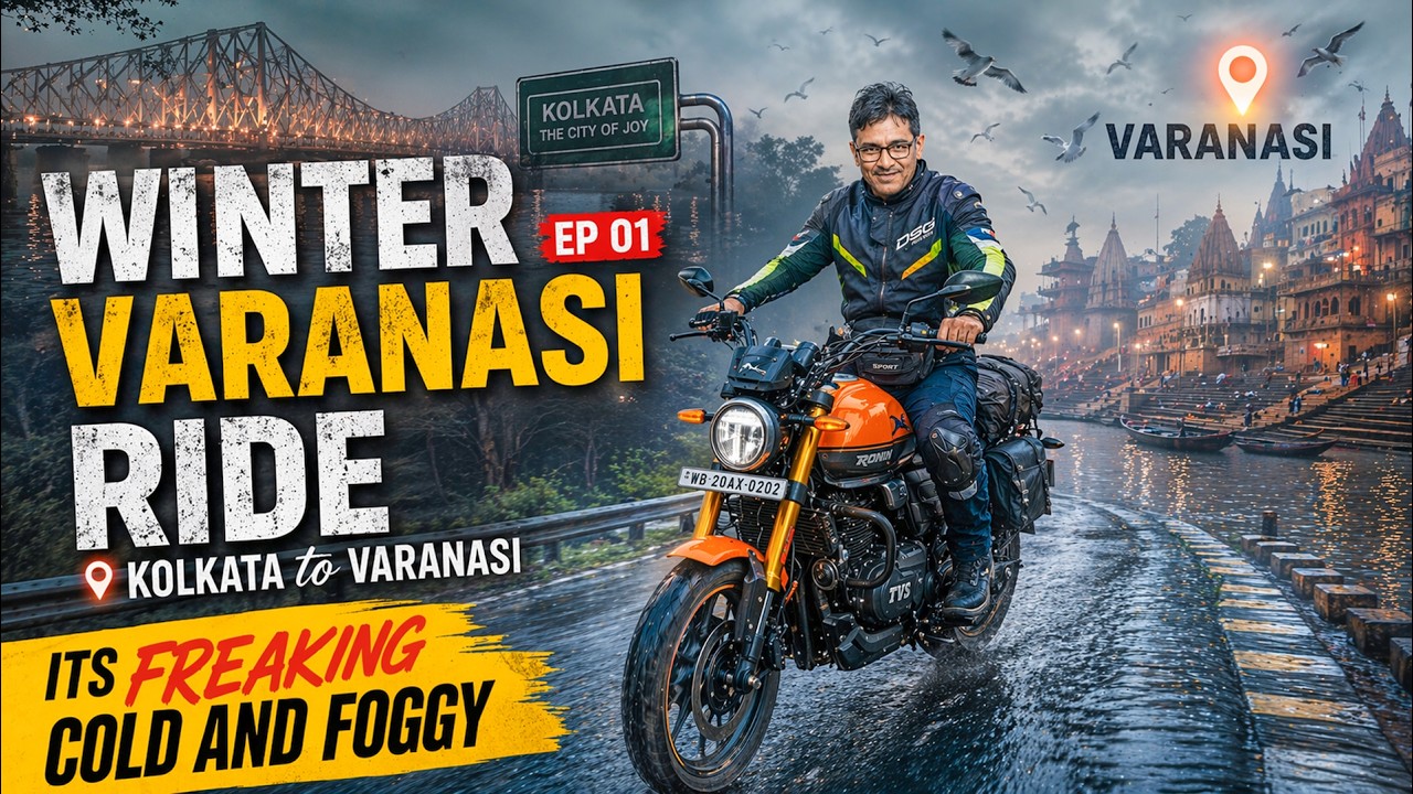 KOLKATA to VARANASI by Bike - Jan 2024 | Winter Varanasi Ride - Ep 01 | Current Road Conditions