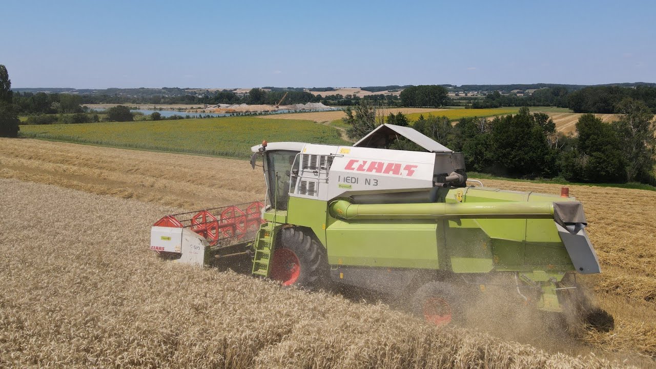 Moisson de blé avec cette Médion 310 🌾