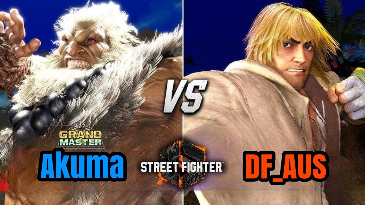 Street fighter 6 | Grand Master (Akuma) 1710MR vs DF_AUS (Ken) | SF6