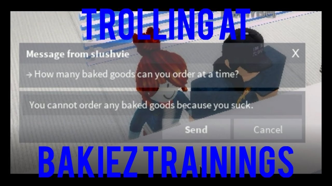TROLLING AT BAKIEZ BAKERY TRAININGS ON ROBLOX