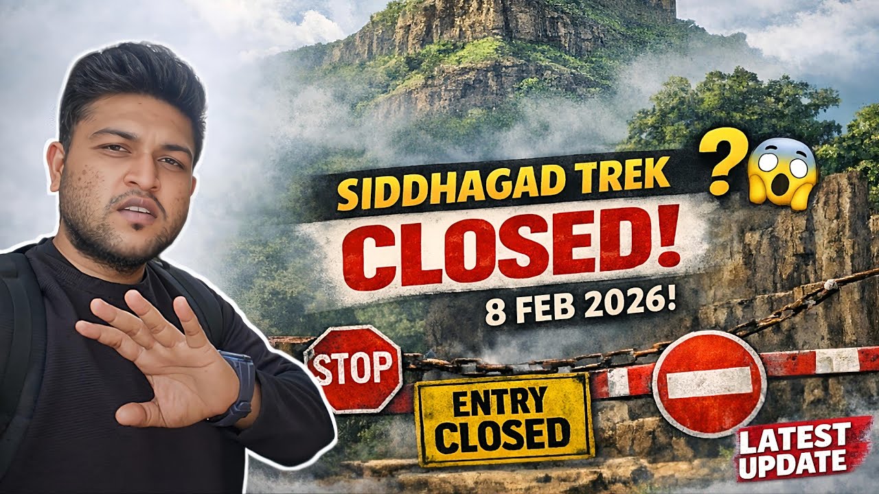 Siddhagad Trek Closed 2026?😱 | Siddhagad Fort Latest Status (8 Feb) | Maharashtra Trek Update