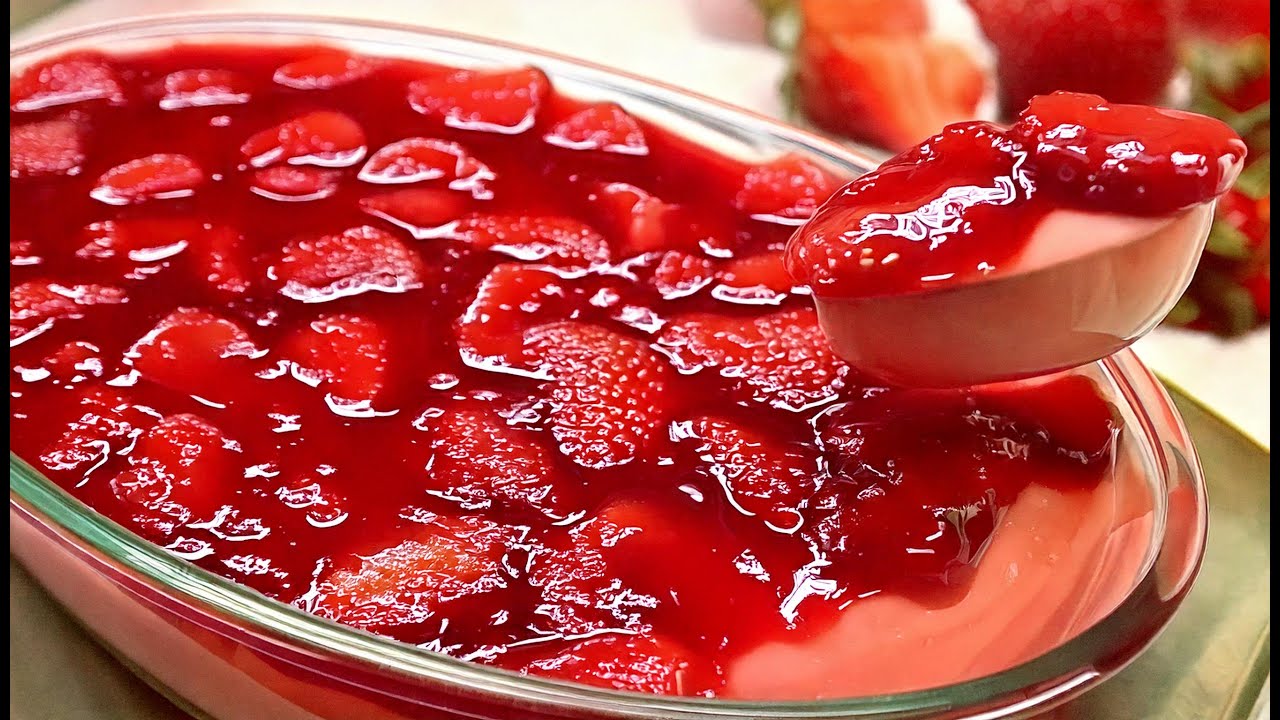 Nur Milch und Erdbeere! Dieses Dessertrezept ist ein wahrer Schatz! Ohne Backen!