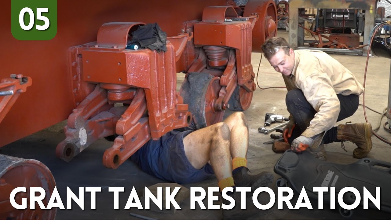 WORKSHOP WEDNESDAY: Preparing to restore rusty road wheels off a WWII Grant Tank