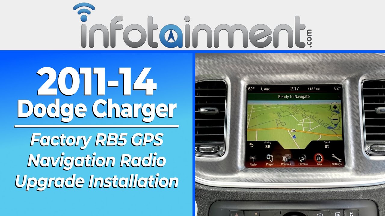 2011-2014 Dodge Charger Factory RB5 GPS Navigation Radio Upgrade - Easy Plug & Play Install!