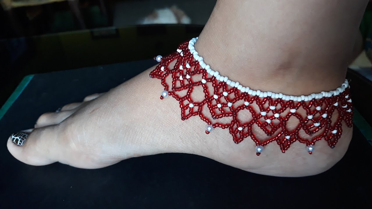 DIY Beads Anklet / How to Make Beaded Anklet