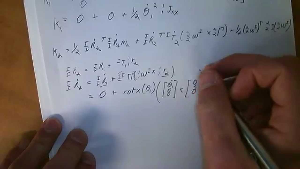 kinetic energy of manipulator arm