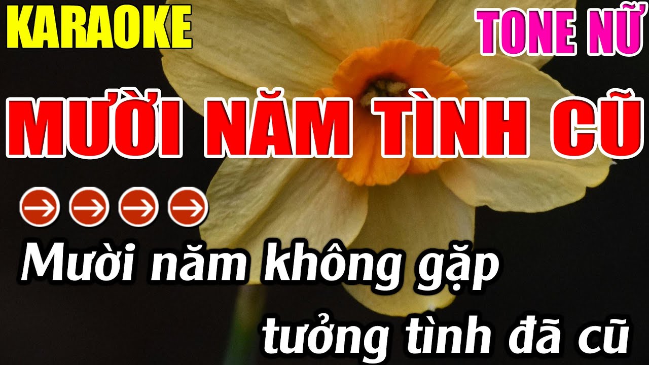Mười Năm Tình Cũ Karaoke Tone Nữ Karaoke Lâm Nhạc Sống -  Beat Chuẩn
