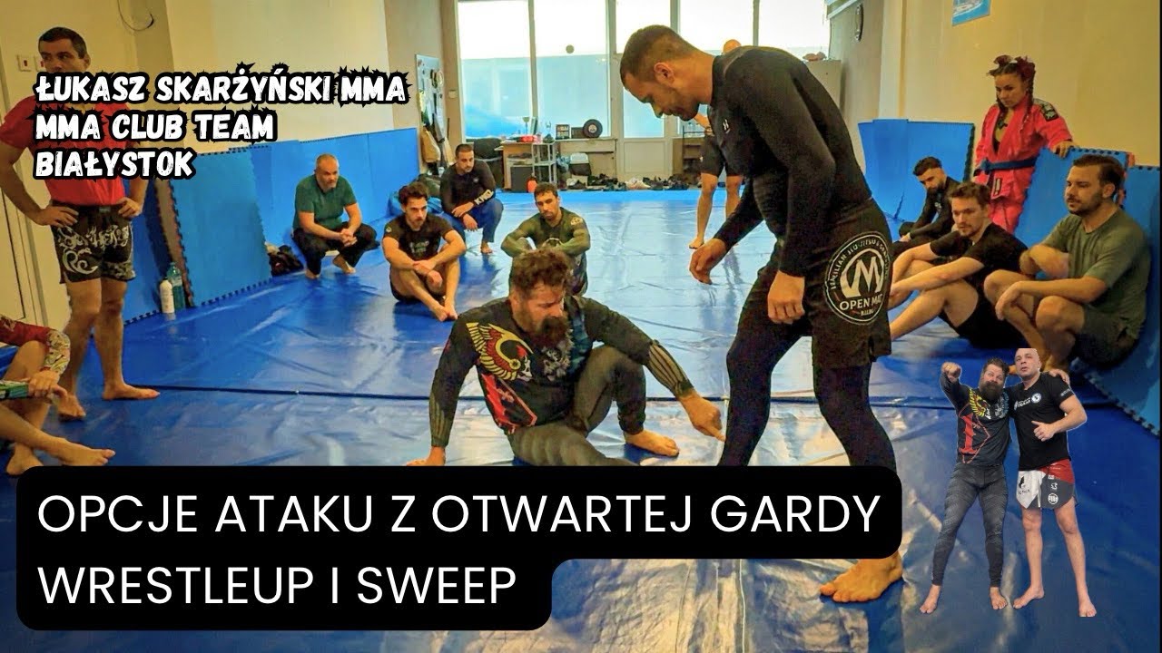 Otwarta garda BJJ NoGI: WRESTLE UP lub SWEEP | Trener Eryk z Open Mat Bulgaria I Łukasz Skarżyński