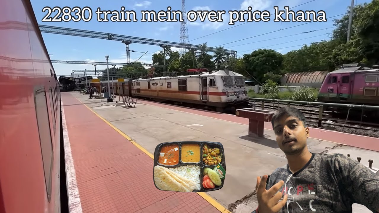 22830 Shm Bhuj Sf Exp yah train mein over price khana Diya ja raha hai