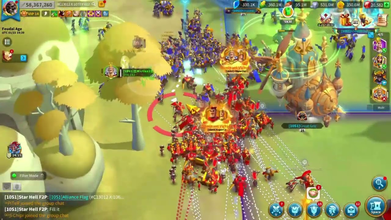 Batallas Arturo / Aquiles | Rise of kingdoms