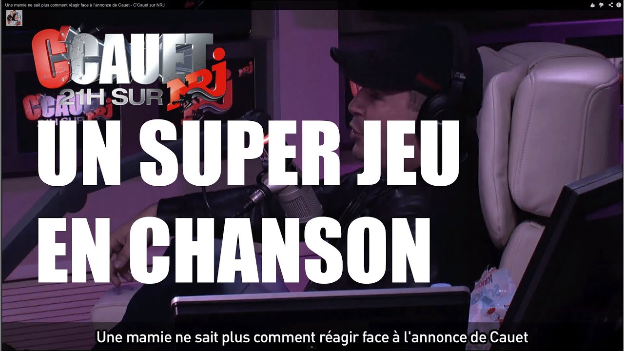Un super jeu se termine en chanson très drôle - C'Cauet sur NRJ