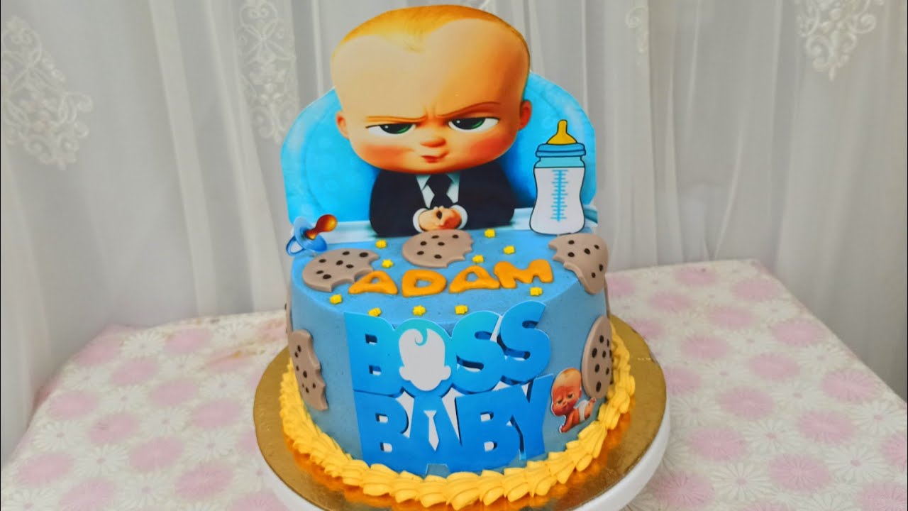 تزيين تورته بوس بيبي (Boss baby)👶🍪🍼