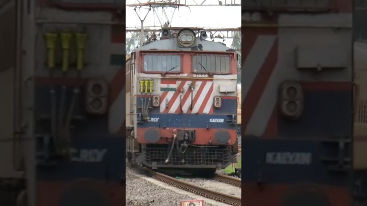 Tigerface Livery WCAM-3 With Deccan Express.#wcam3 #train #indianrailways #kamshet #deccanexpress