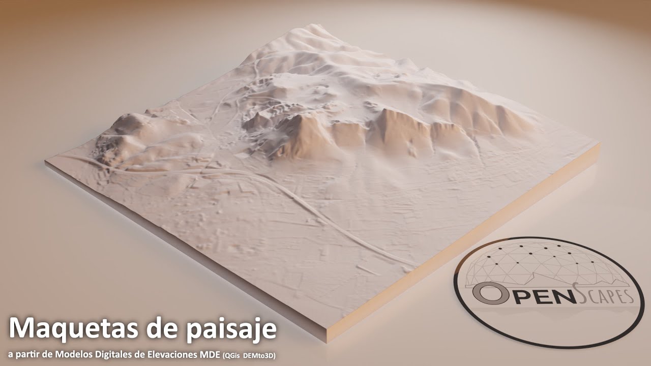 Modelos 3D para imprimir (QGis y DEMto3D)