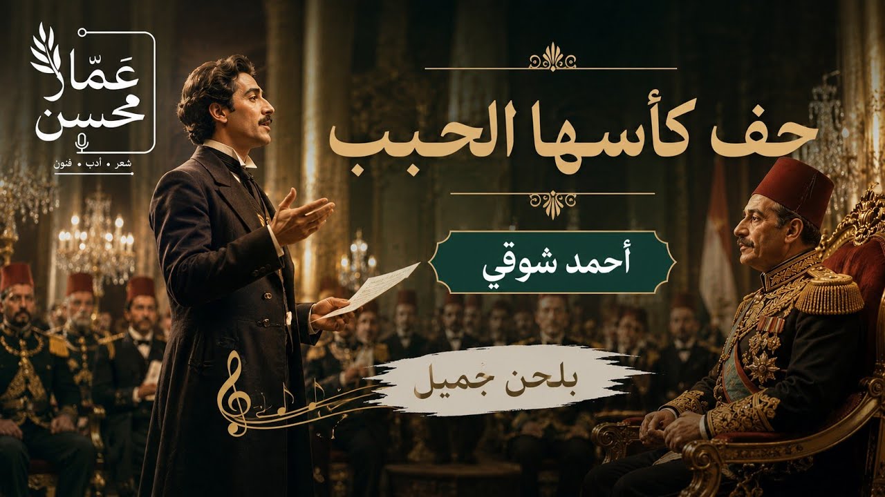 حف كأسها الحبب | قصيدة جميلة | ملحنة | أمير الشعراء أحمد شوقي | أداء : عمار محسن