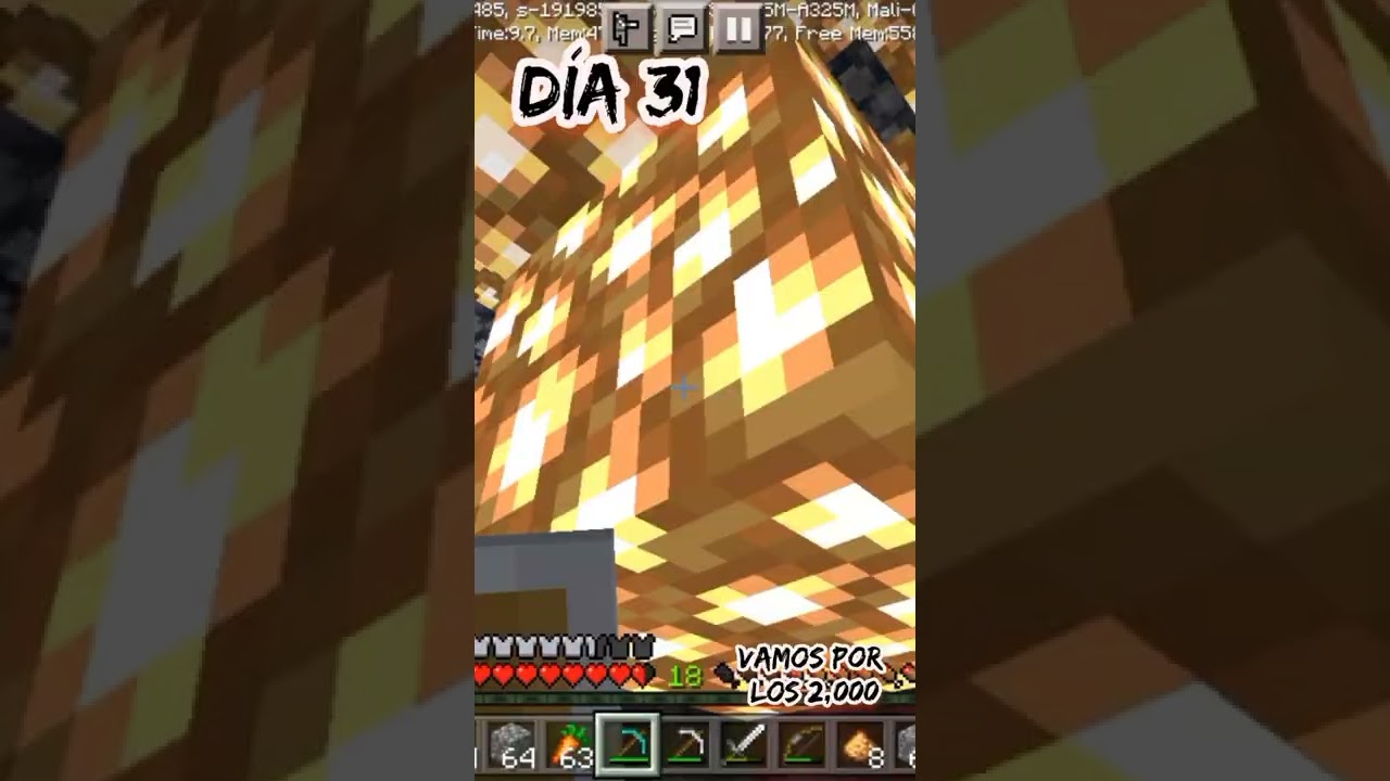 ☠🔥 sobrevivo 100 dias minecraft #d&iacute;a31 Fortaleza del nether #short 🔥☠