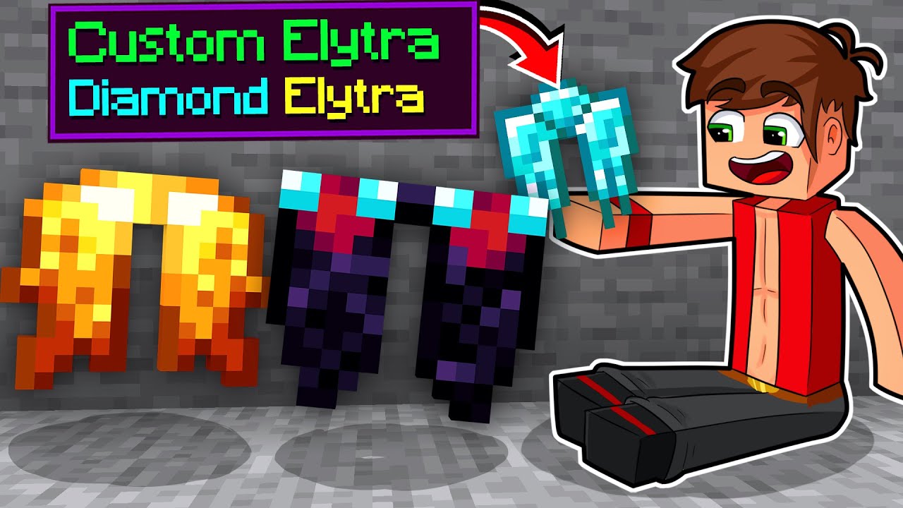 ماين كرافت صنعت اجنحه جديده ورهيبه!🔥 ( اجنحه الدايموند !)😱 - Custom Elytra