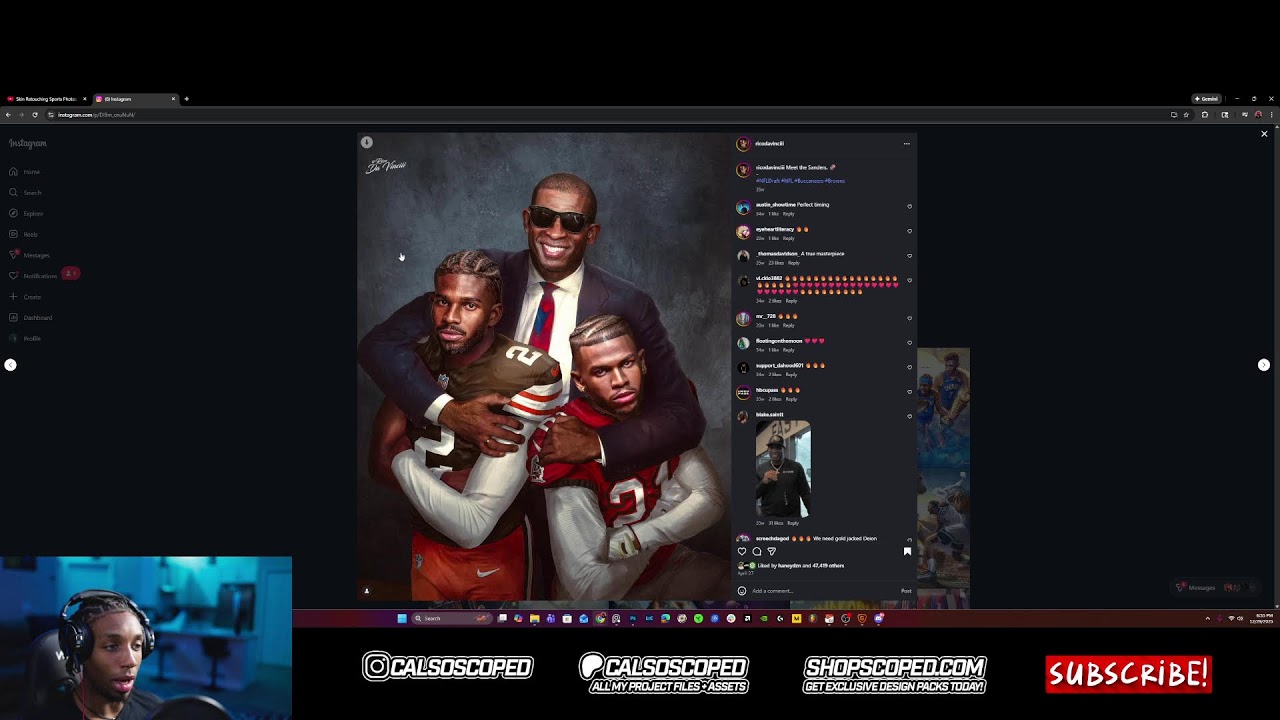 Photoshop Sports Design Stream | Cal So Scoped
