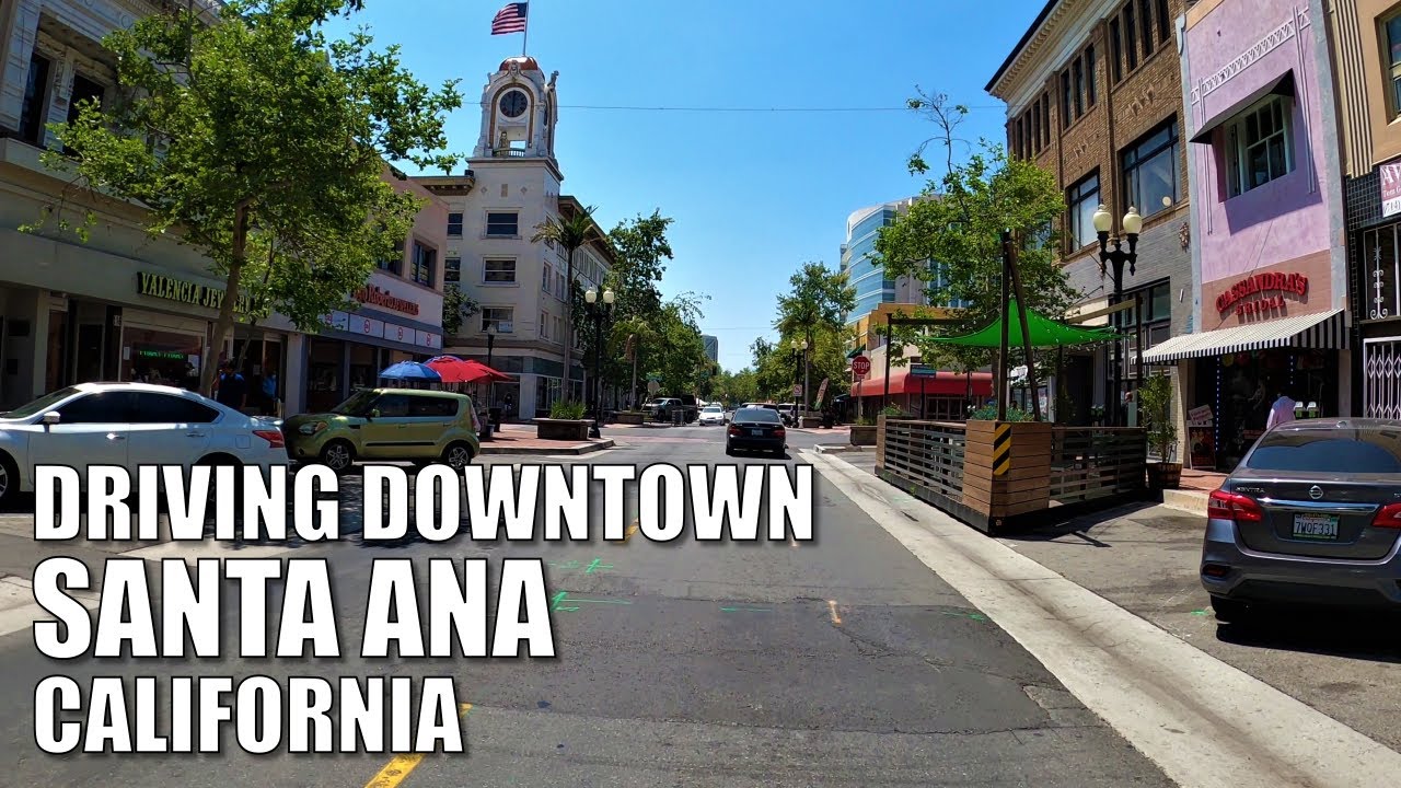 🚗DRIVING IN DOWNTOWN SANTA ANA, CALIFORNIA