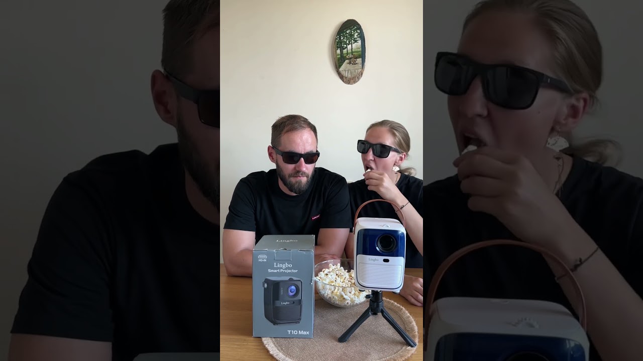 Какой бюджет такая и реклама 😂 Проектор для фильмов кинопроекторLingbo T10 Max #юмор #мотивациядня
