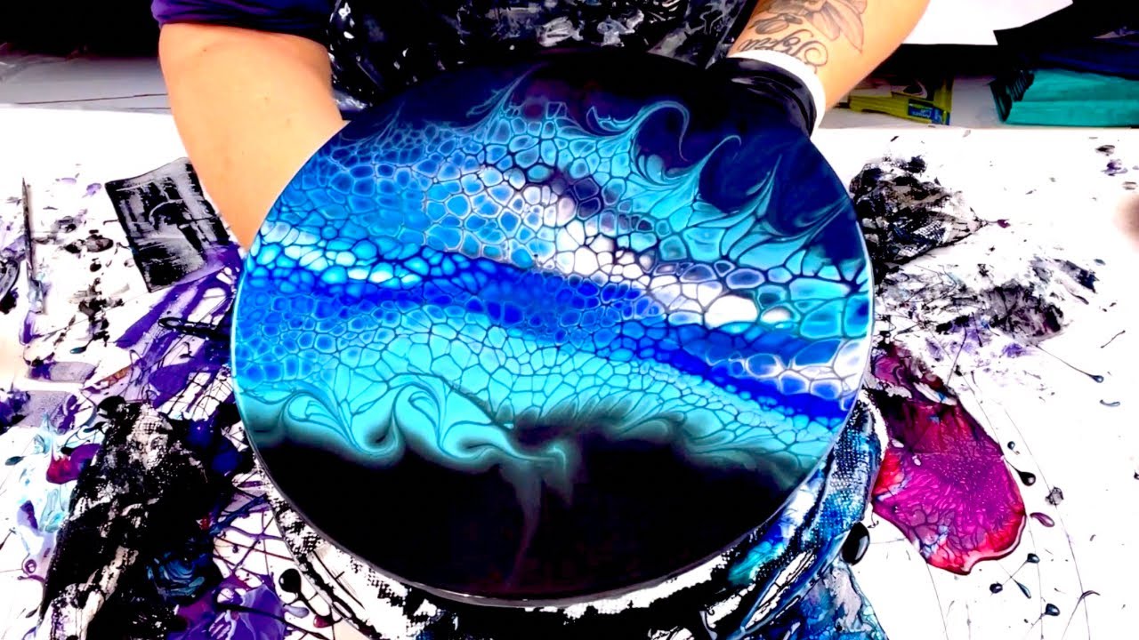 # 510 - 💥What a MESS!! But the results are so worth it!! 🤯Bloom Technique FUN!!  Acrylic Pouring
