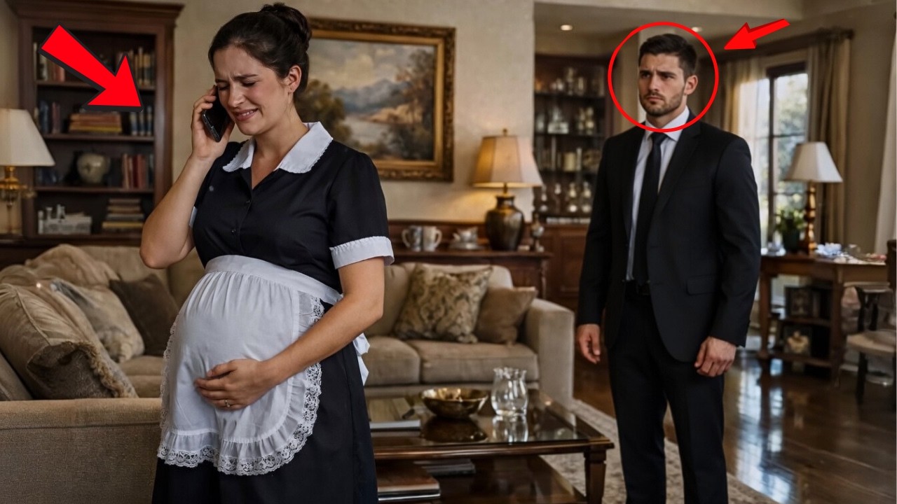 “VOCÊ TEM ATÉ AMANHÃ!”, DISSE O HOMEM À FAXINEIRA GRÁVIDA… E O MILIONÁRIO OUVIU TUDO