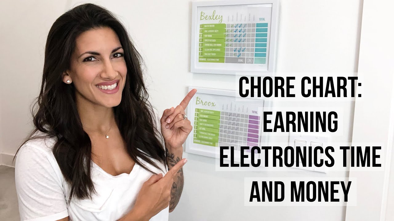 Chore Chart for Kids | Earning Electronics Time | Earning Money