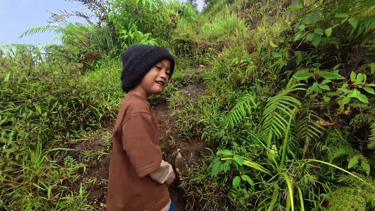 Pendakian gunung cilik,bersama keluarga