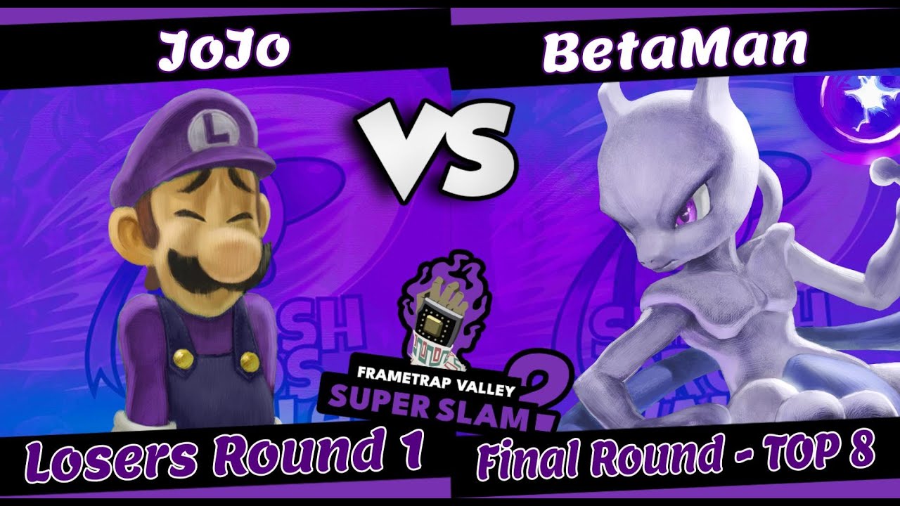 FrameTrap Valley Super Slam 2 - JOJO (LUIGI) Vs. BETAMAN (MEWTWO) - SINGLES TOP 8 - SSBU