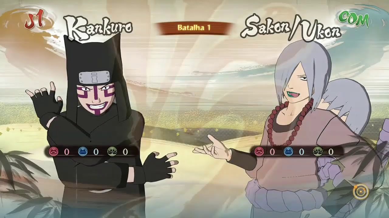 Kankuro clássico Vs Sakon/Ukon - Naruto Storm 4 Dublado PT-BR