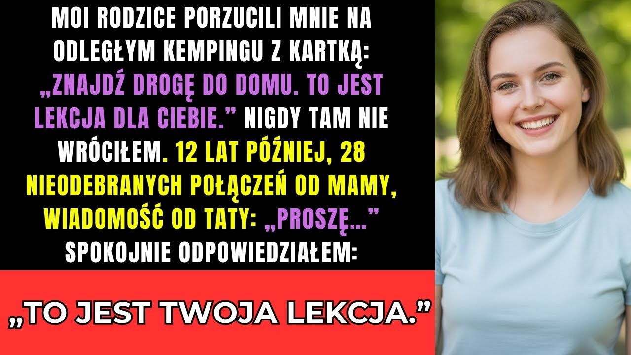Rodzice PORZUCILI mnie na kempingu z kartką Sam znajdź drogę do domu    Ale ja