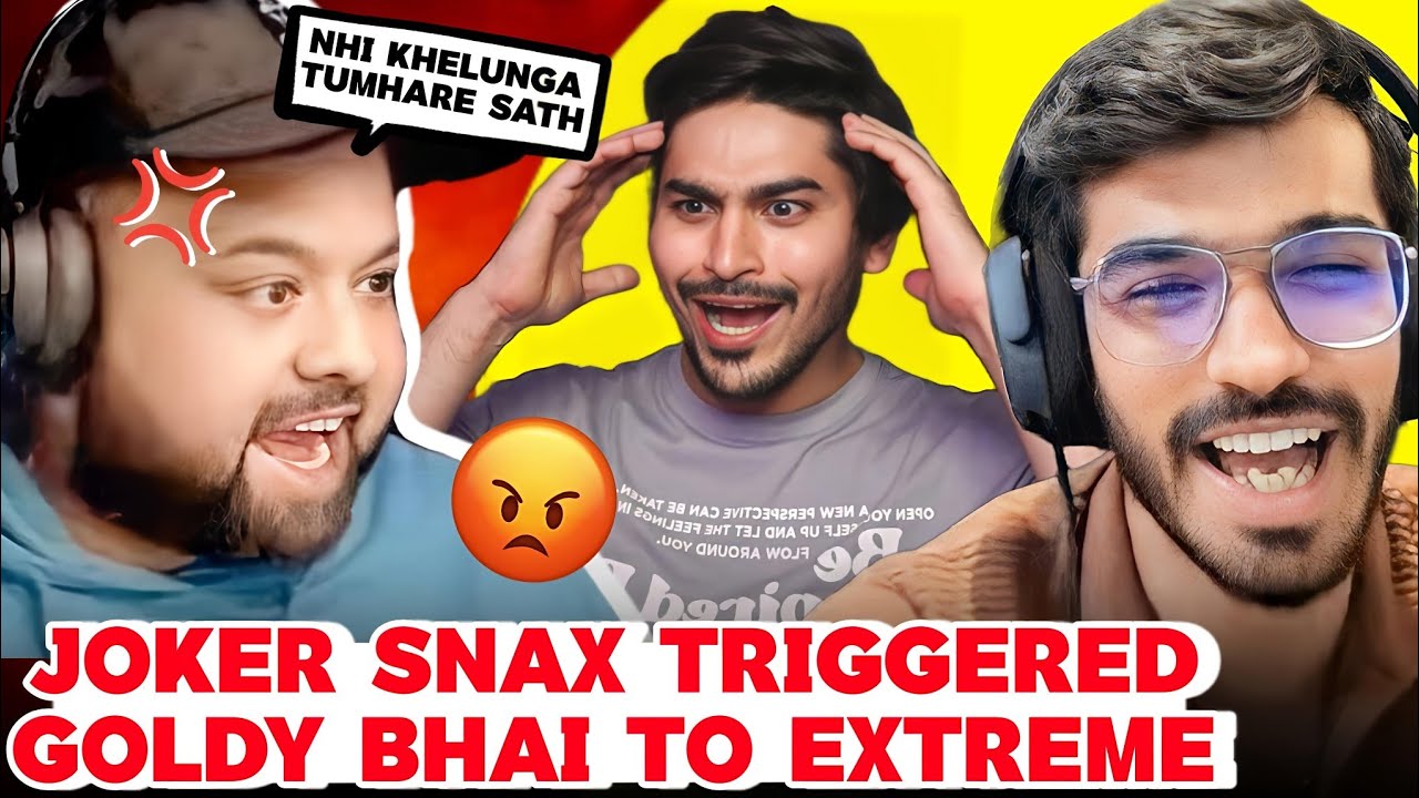 Snax & Joker Triggering Goldy Bhai😡 *BGMI HIGHLIGHT!😂
