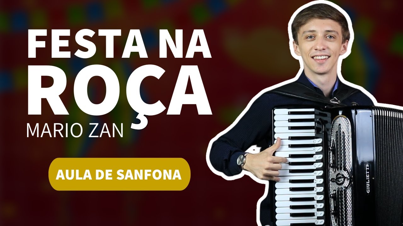 Festa na Roça - Mario Zan | Música de Festa de São João - Festa Junina | Aula de Acordeon