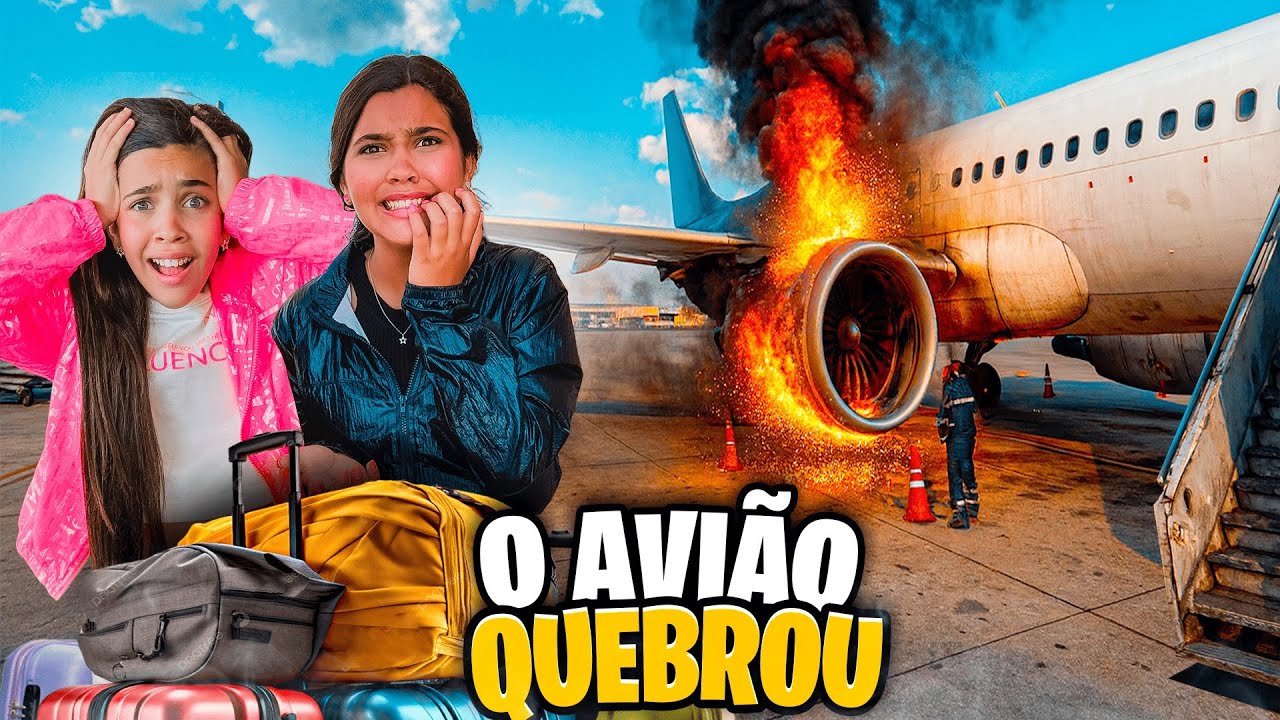 TIVEMOS QUE SAIR DO AVIÃO PORQUE ELE QUEBROU *Hora de voltar pra casa !✈️😰