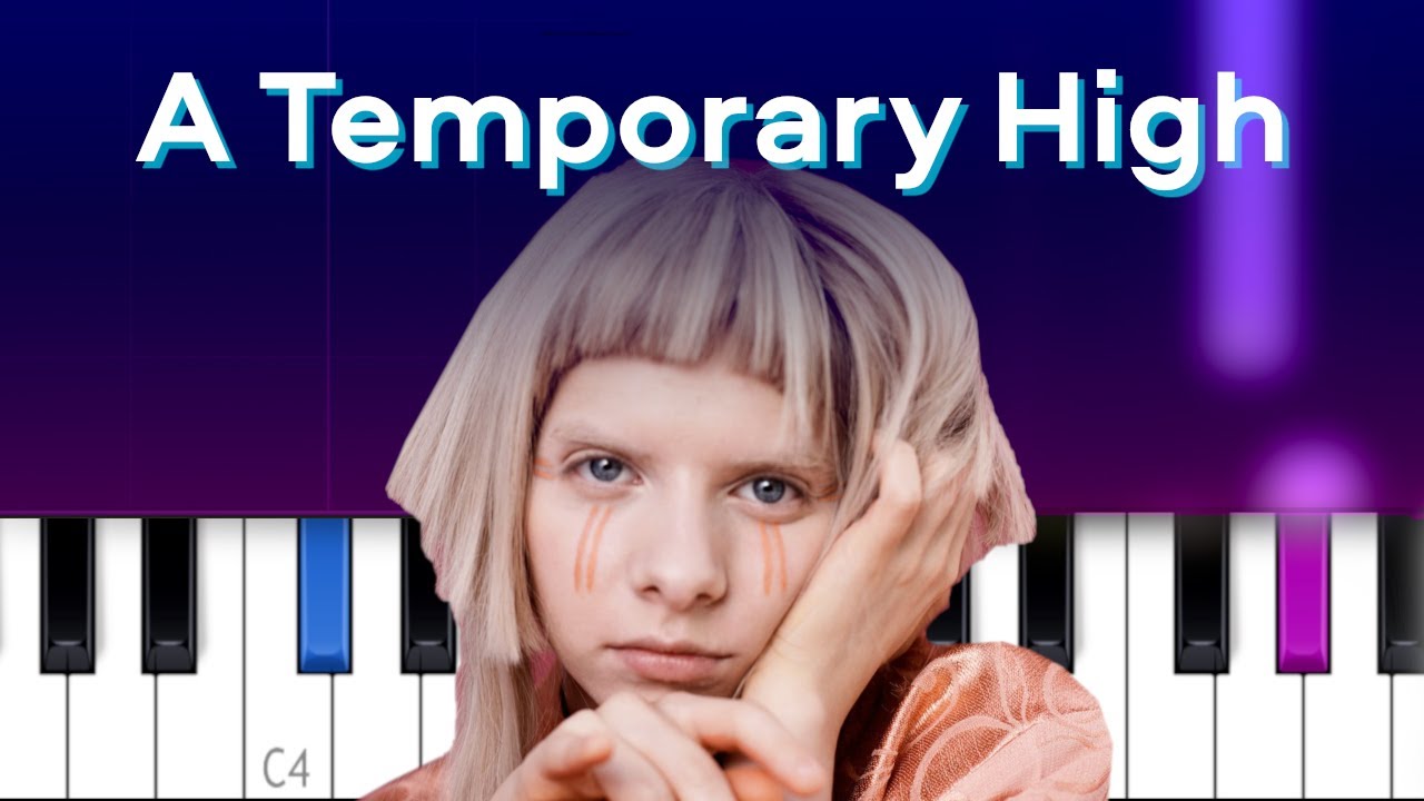 AURORA - A Temporary High (Piano Tutorial)