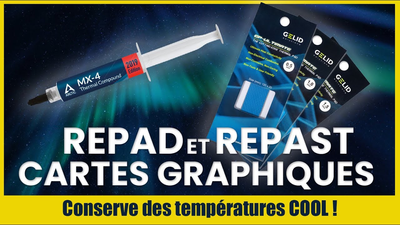 changer les PAD des cartes graphiques CG 3060ti. tuto complet. Comment repad