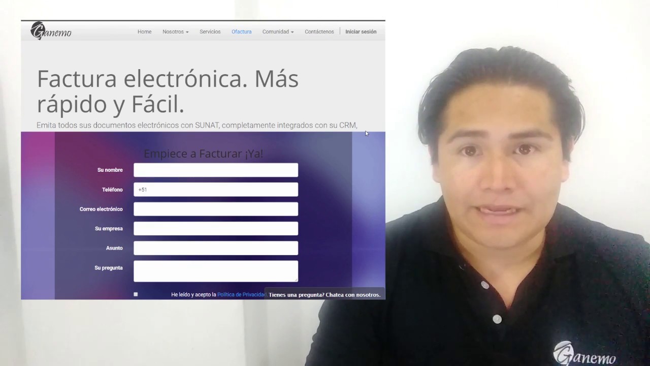 Facturaci&oacute;n Electr&oacute;nica Ganemo