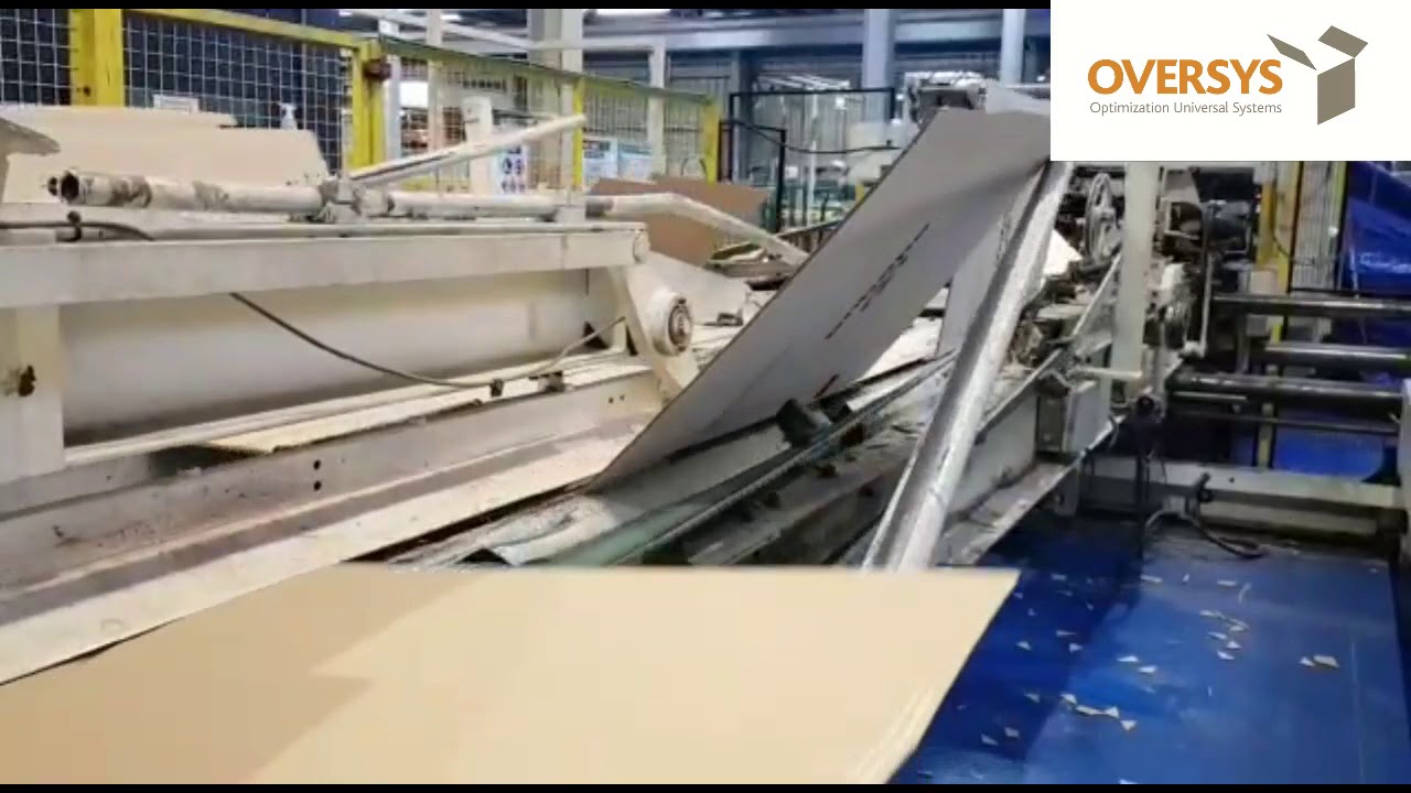VIDEO OVERSYS U56750121 MARTIN TRANSLINE 1228 4 COLOR FLEXO FOLDER GLUER WITH RDC & PREFEEDER